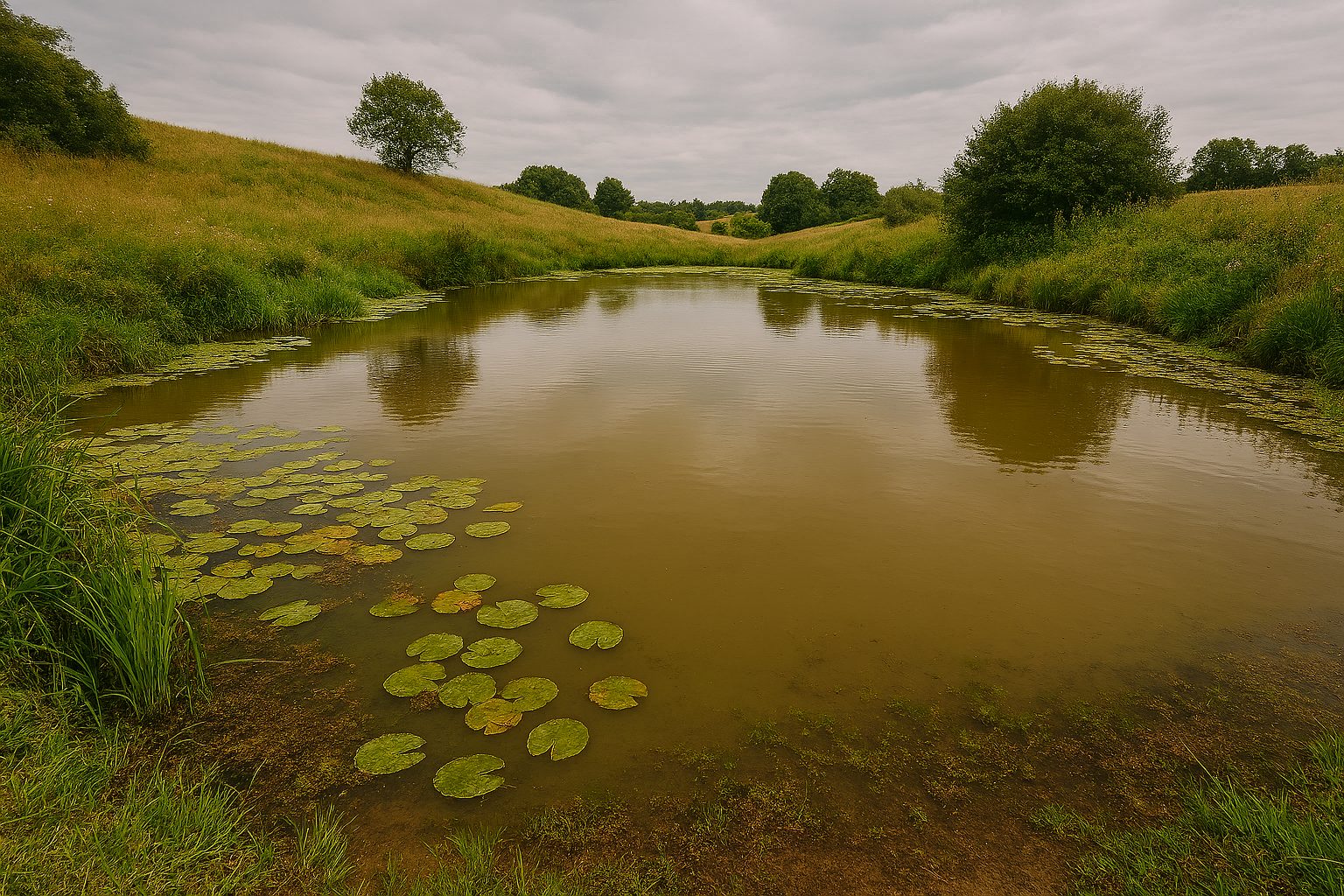 Trüber Tümpel als Symbol für Blockade und Übersäuerung