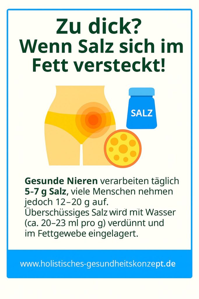 Zuviel Speisesalz belastet