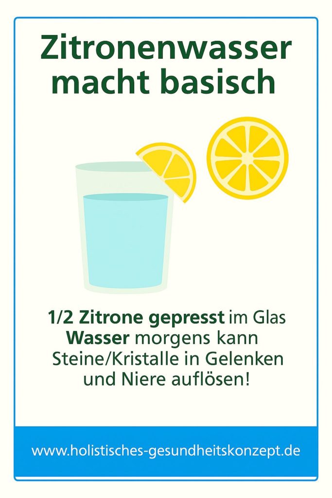 Zitronenwasser am Morgen